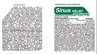 sinus relief severe packet.jpg sinus relief severe packet - sinus relief severe packet
